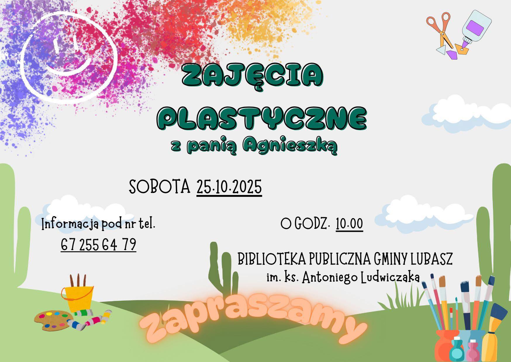 Zapraszamy na zajęcia plastyczne w bibliotece!