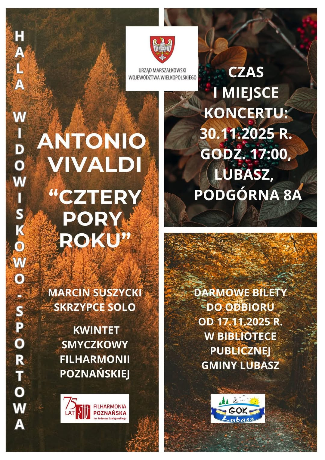 Koncert „Cztery Pory Roku” – Antonio Vivaldi w Lubaszu